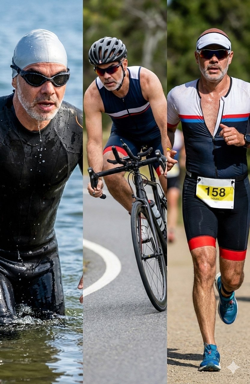 Jerry Ervin triathlon swim bike and run image